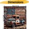 16x16inch - Vintage Truck Paint by Numbers Kit for Adults(Without Frame)